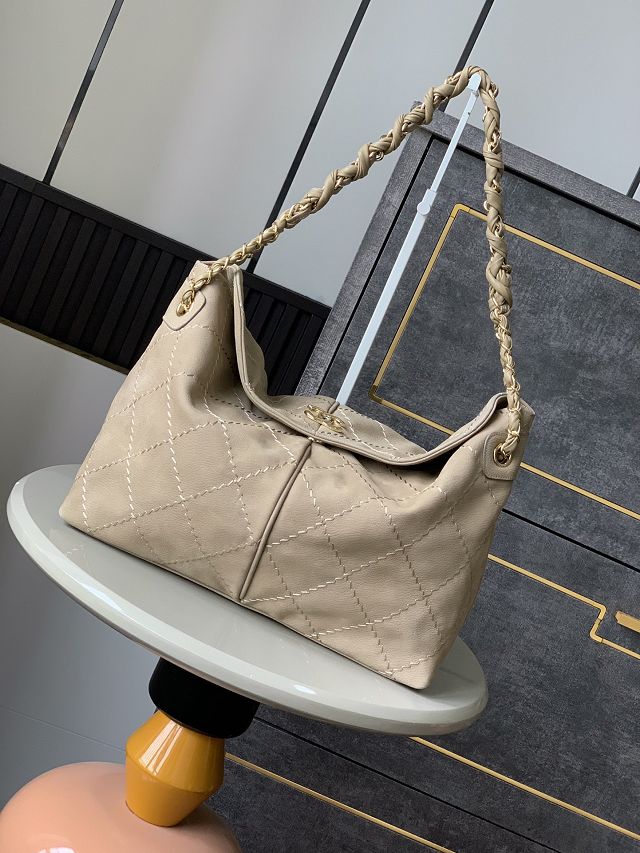 CC original suede hobo bag AS0504 beige