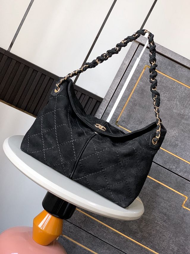 CC original suede hobo bag AS0504 black