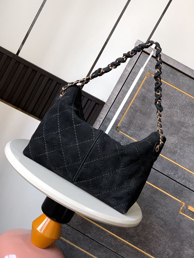 CC original suede hobo bag AS0504 black