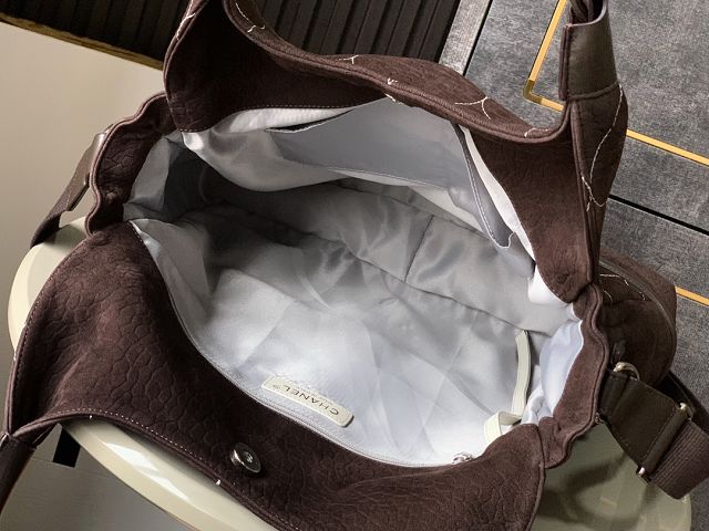 CC original suede large tote bag AS0503 dark brown