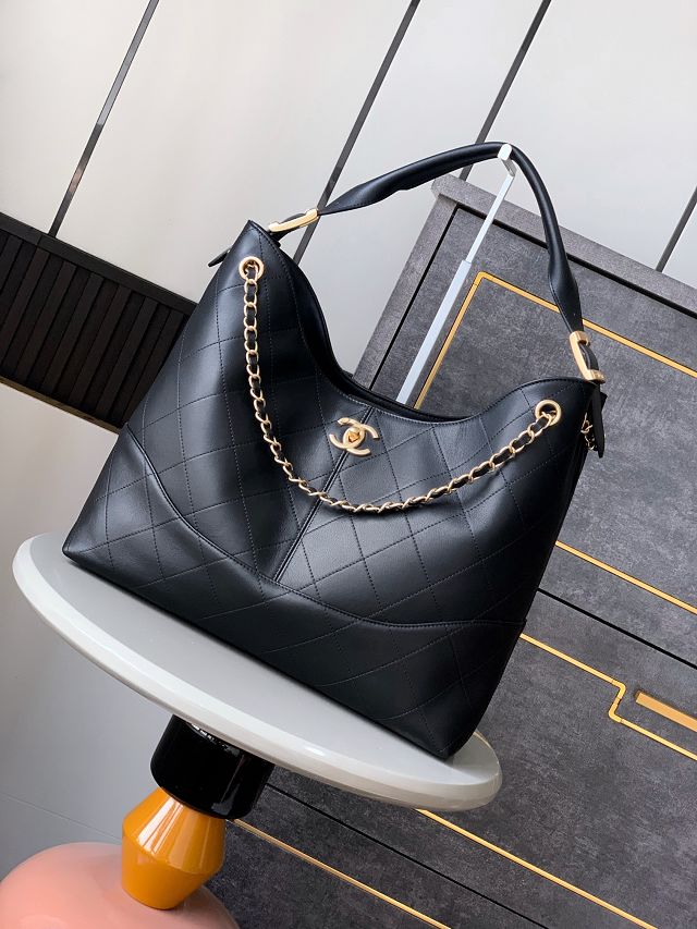 CC original calfskin shopping tote bag AS5634 black