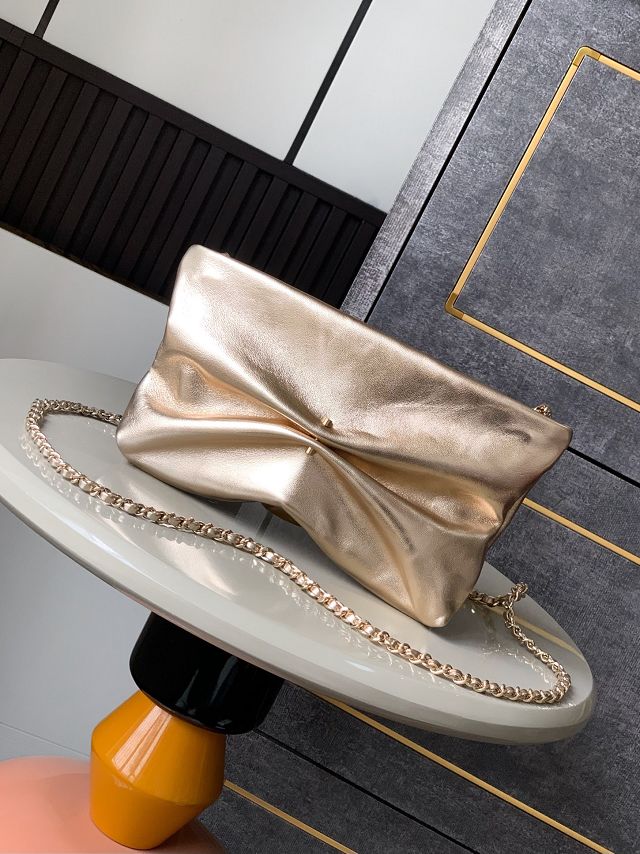 CC original lambskin clutch with chain AP4613 gold
