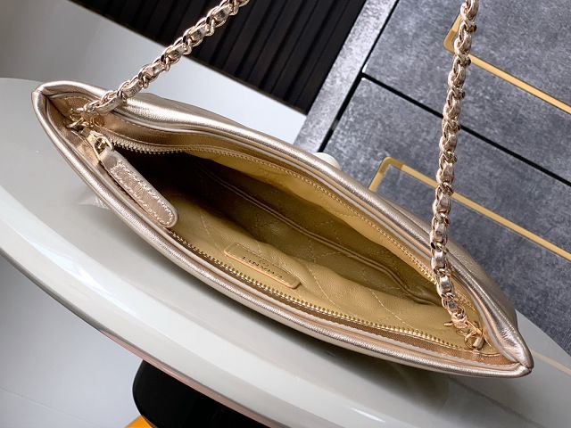 CC original lambskin clutch with chain AP4613 gold