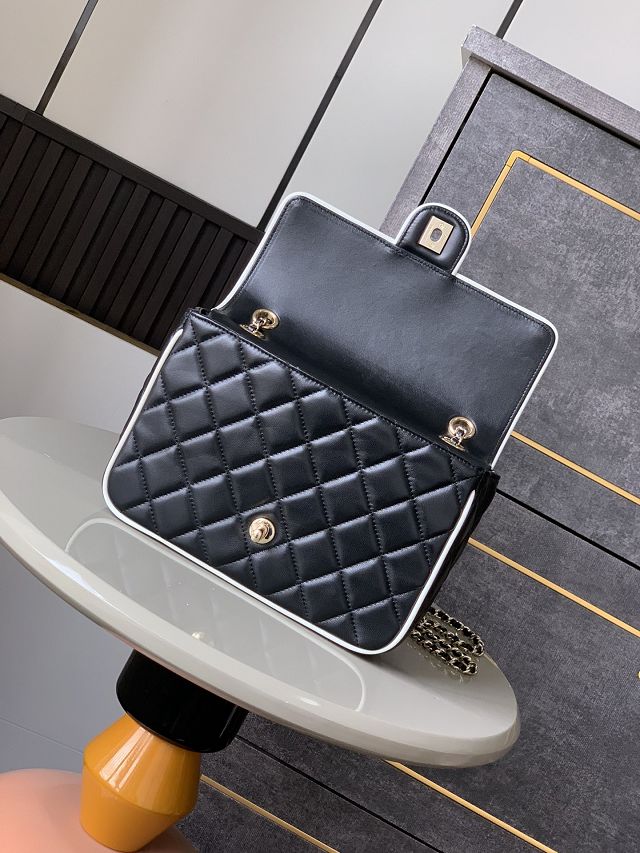 CC original lambskin flap bag AS5150 black