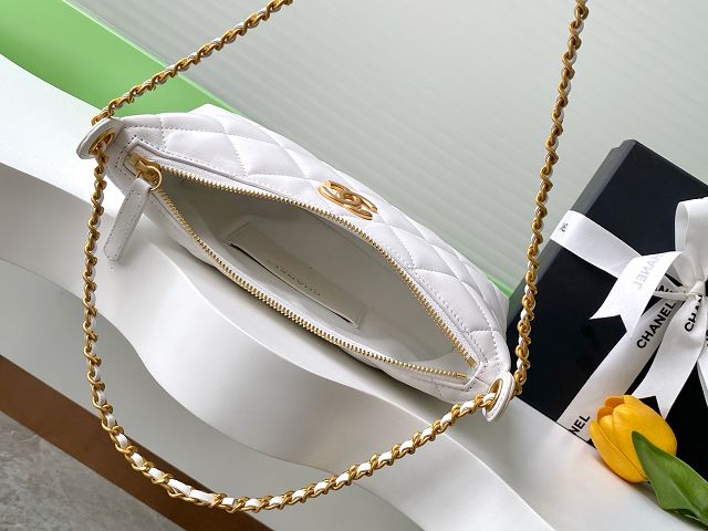 CC original lambskin small hobo bag AS5528 white