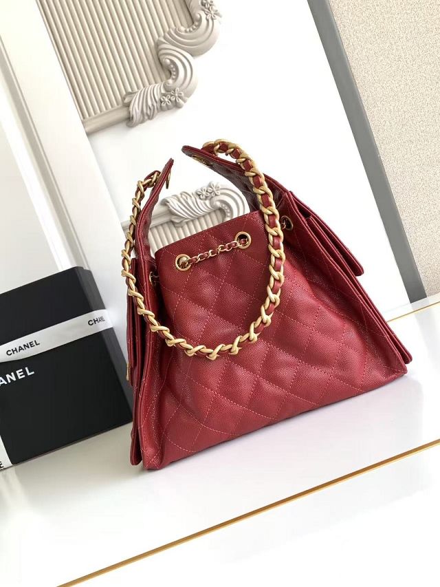 CC original grained calfskin 25 small handbag AS5293 bordeaux