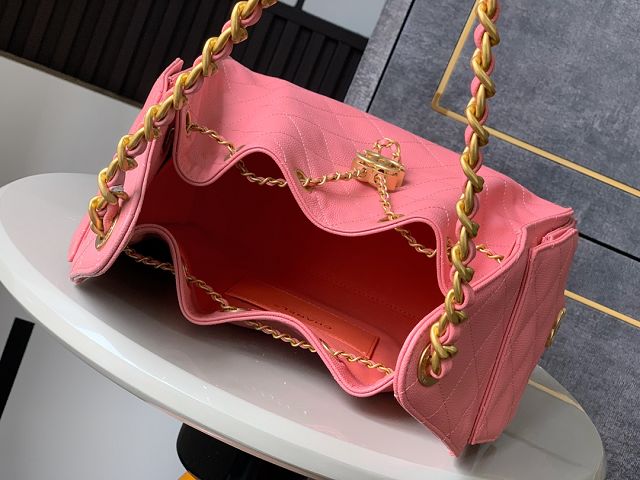 CC original grained calfskin 25 small handbag AS5293 hot pink