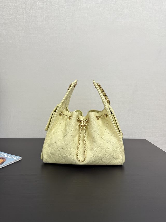 CC original grained calfskin 25 small handbag AS5293 yellow