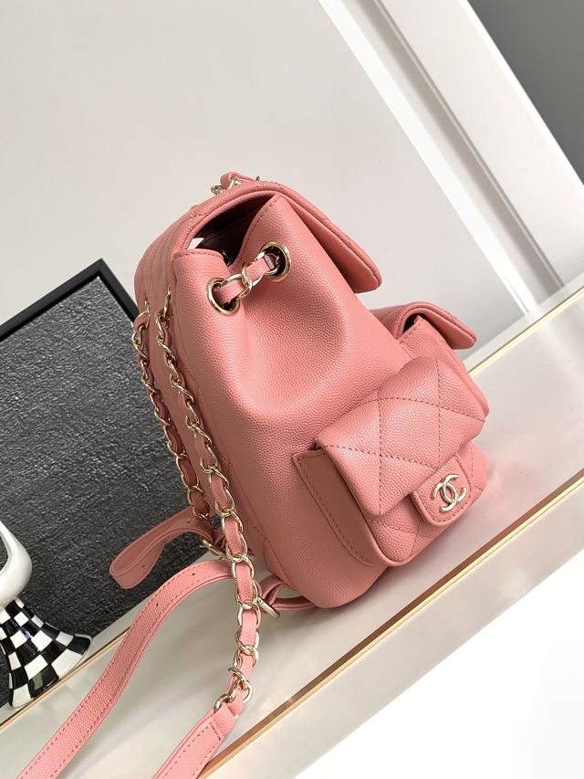 CC original grained calfskin backpack AS3860 pink