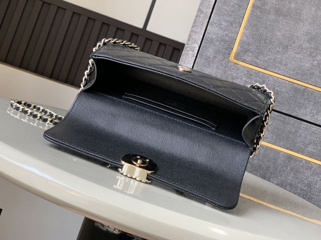 CC original grained calfskin flap phone holder AP3238 black