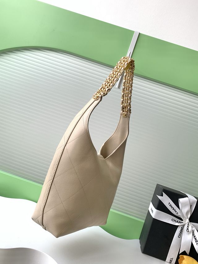 CC original lambskin hobo handbag AS5403 beige