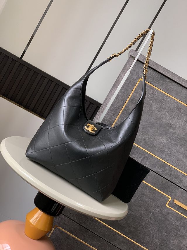 CC original lambskin large hobo handbag AS5425 black