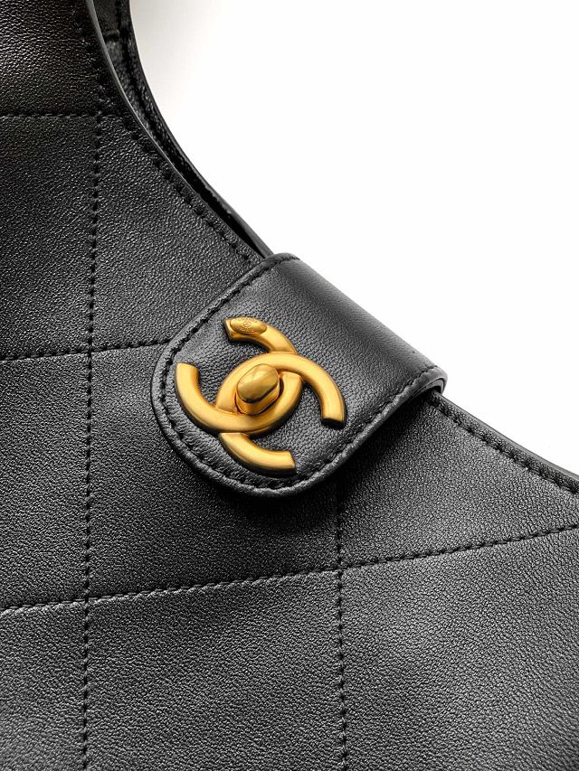 CC original lambskin large hobo handbag AS5425 black