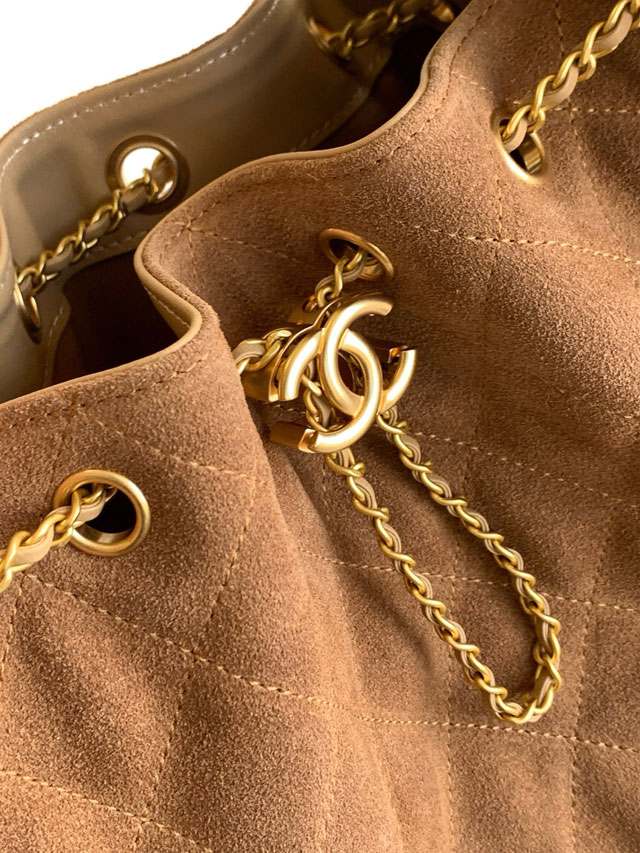 CC original suede 25 small handbag AS5293 brown