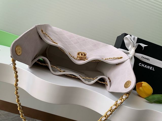 CC original suede 25 small handbag AS5293 light grey