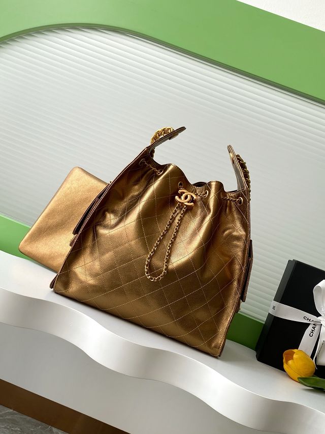 CC original grained calfskin 25 medium handbag AS5311 gold