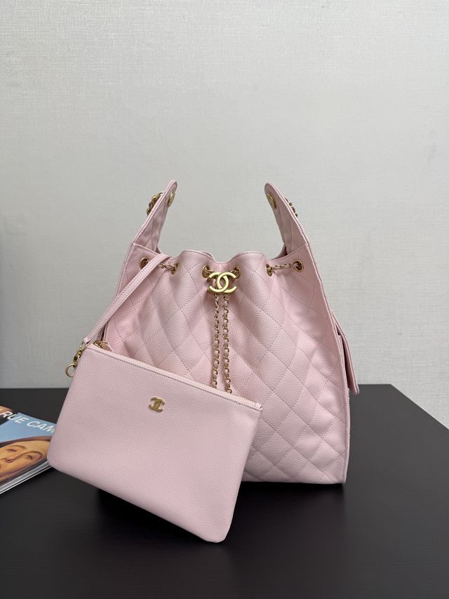 CC original grained calfskin 25 medium handbag AS5311 light pink