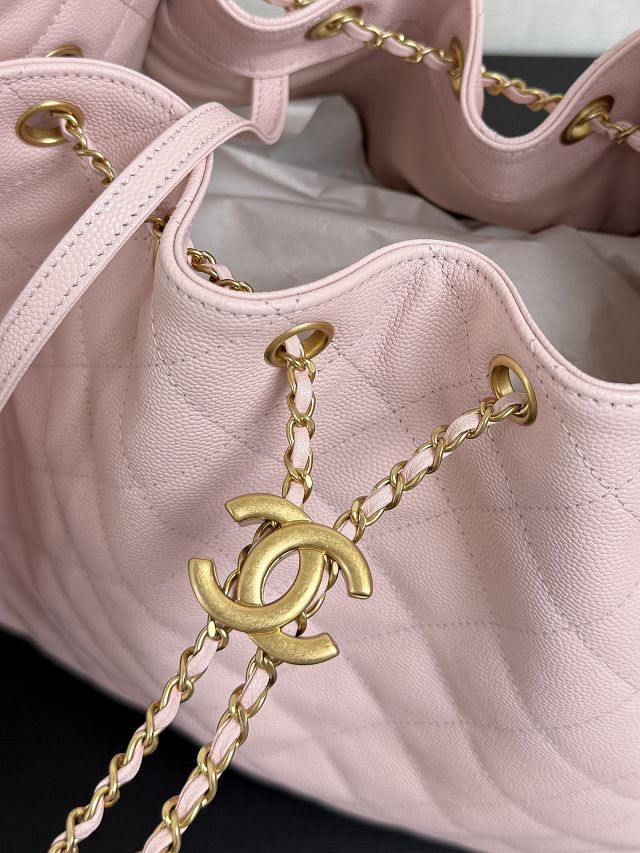CC original grained calfskin 25 medium handbag AS5311 light pink