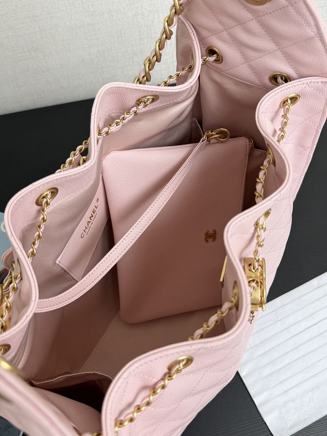 CC original grained calfskin 25 medium handbag AS5311 light pink