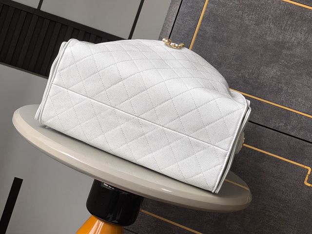 CC original grained calfskin 25 medium handbag AS5311 white