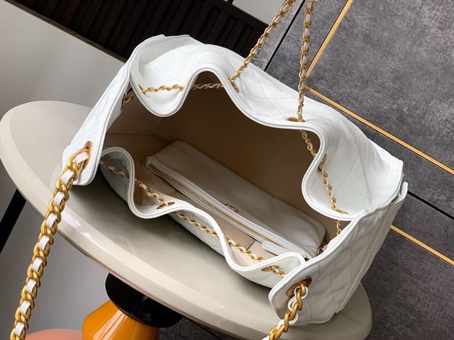 CC original grained calfskin 25 medium handbag AS5311 white