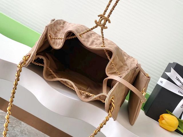 CC original grained calfskin 25 medium handbag AS5311 apricot