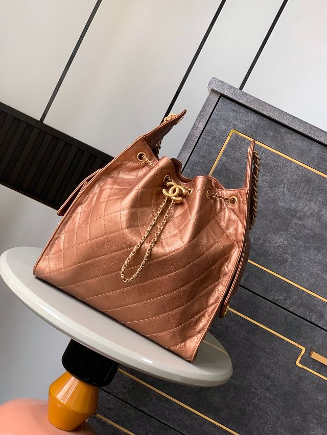 CC original grained calfskin 25 medium handbag AS5311 brozen