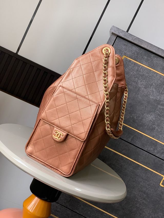 CC original grained calfskin 25 medium handbag AS5311 brozen