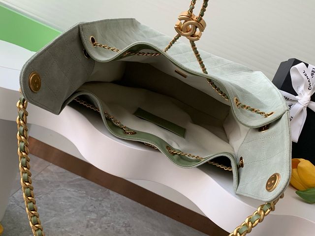 CC original suede 25 medium handbag AS5311 light green