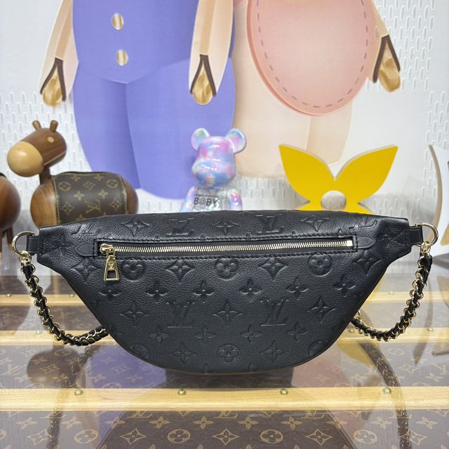 Louis vuitton original calfskin high rise bumbag PM M14353 black