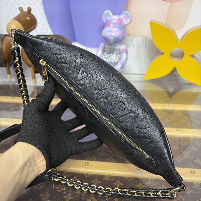 Louis vuitton original calfskin high rise bumbag PM M14353 black