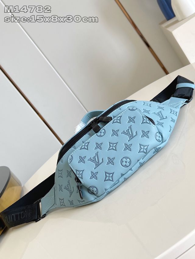 Louis vuitton original calfskin rush bumbag M14782 water blue