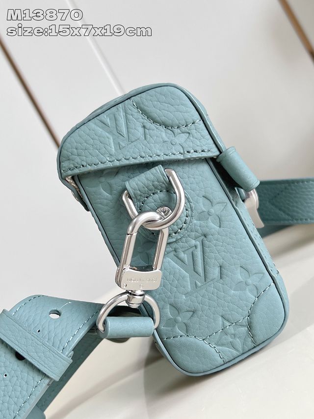 Louis vuitton original calfskin soul trunk M13870 water green