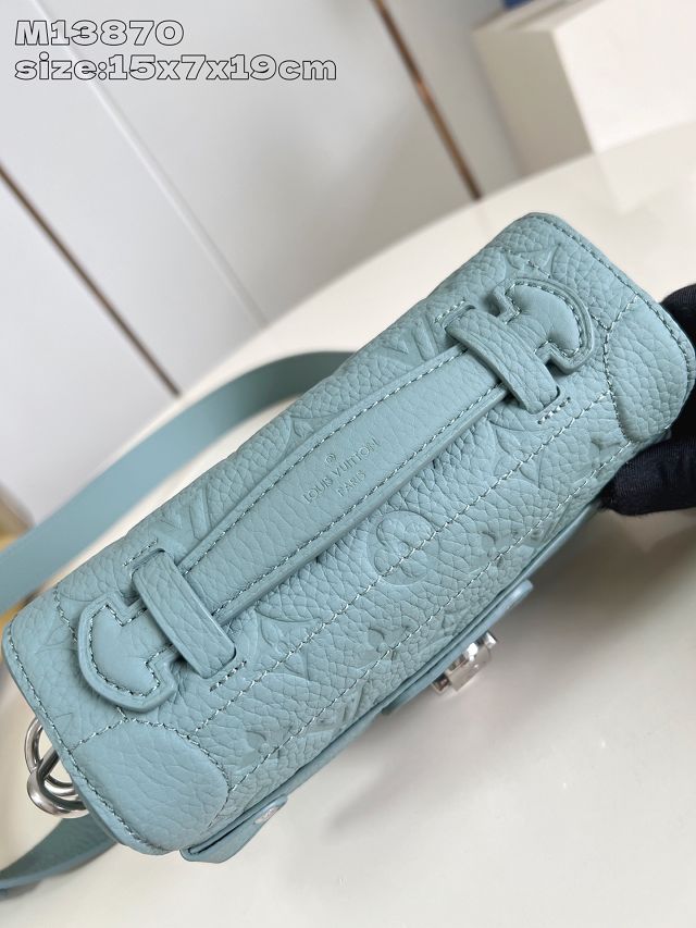 Louis vuitton original calfskin soul trunk M13870 water green