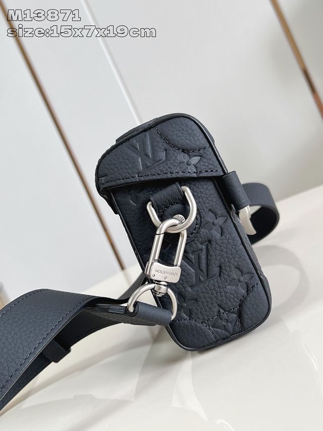 Louis vuitton original calfskin soul trunk M13871 black