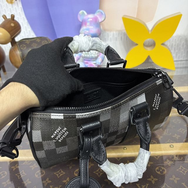 Louis vuitton original damier ebene keepall 25 M14919