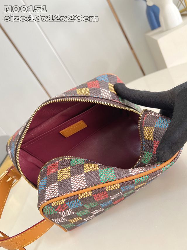 Louis vuitton original damier ebene locker dopp kit N00151