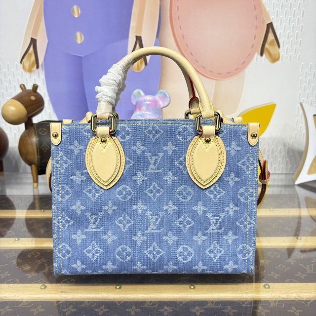 Louis vuitton original denim onthego pm M14633 blue