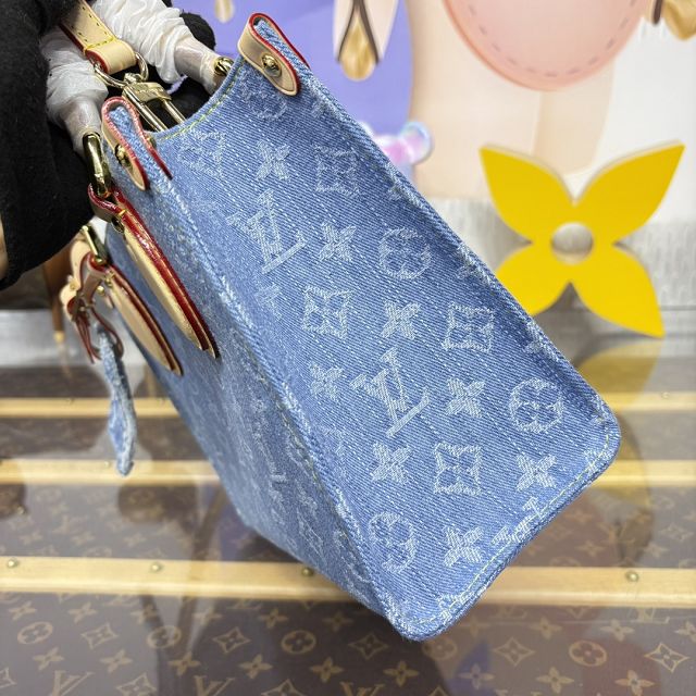 Louis vuitton original denim onthego pm M14633 blue