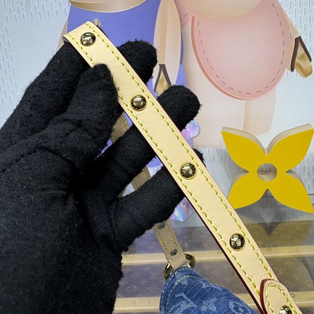 Louis vuitton original denim sunset bag M46829 blue