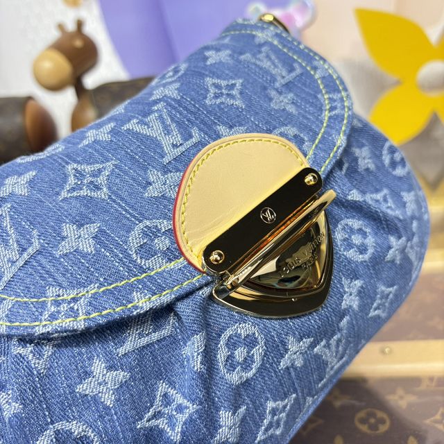 Louis vuitton original denim sunset bag M46829 blue