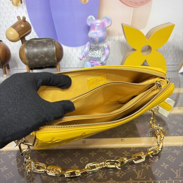 Louis vuitton original lambskin coussin pm bag M20738 yellow