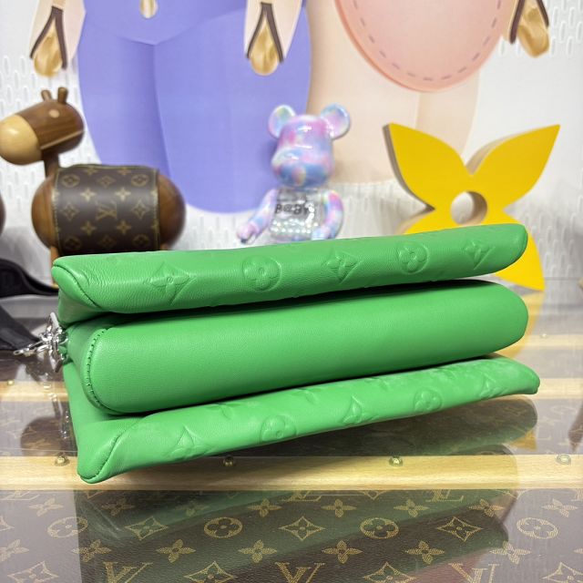 Louis vuitton original lambskin coussin pm bag M20760 green
