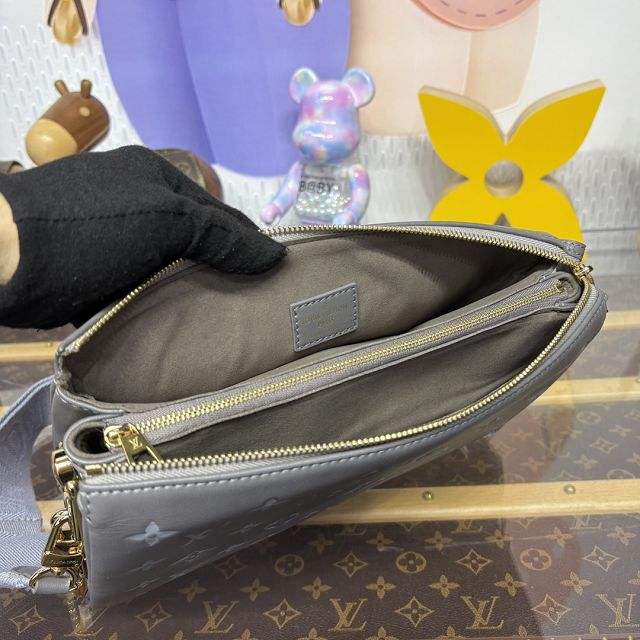Louis vuitton original lambskin coussin pm bag M20771 grey