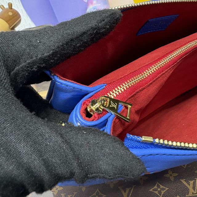 Louis vuitton original lambskin coussin pm bag M57790 blue