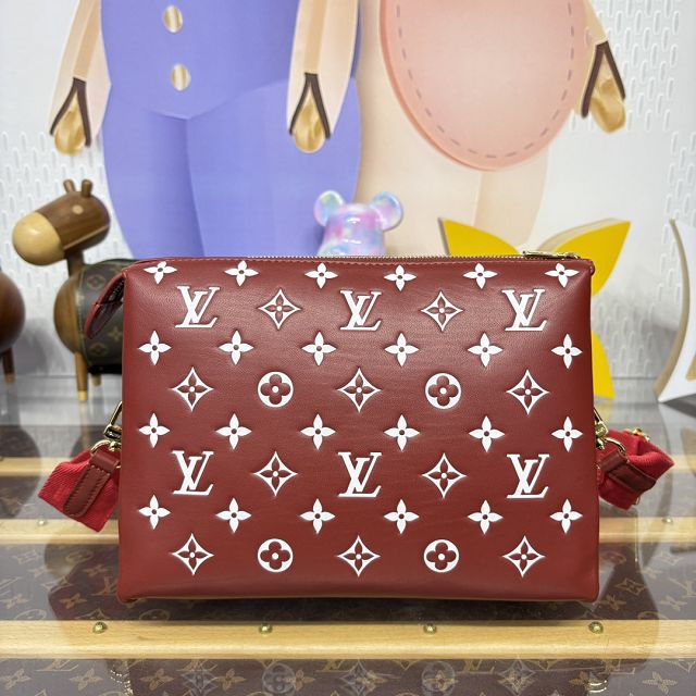 Louis vuitton original lambskin coussin pm bag M57790 bordeaux
