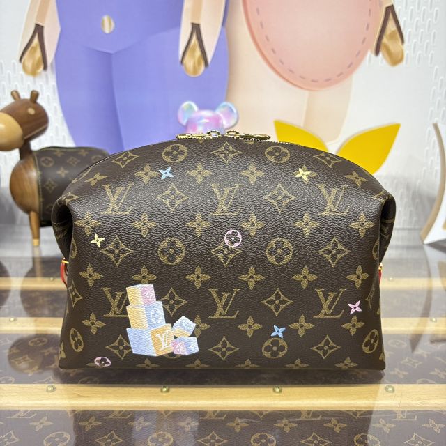 Louis vuitton original monogram canvas cosmetic pouch GM M14891
