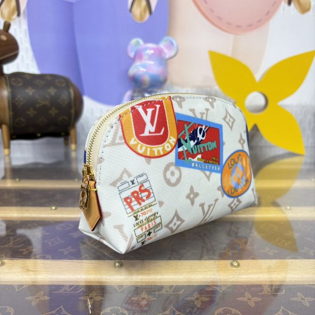 Louis vuitton original monogram canvas cosmetic pouch pm  M14909