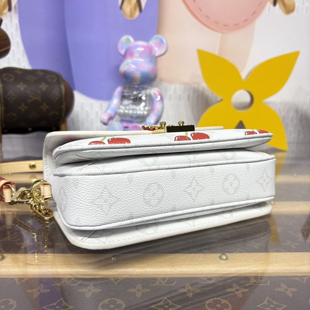 Louis vuitton original monogram canvas pochette metis east west M14231