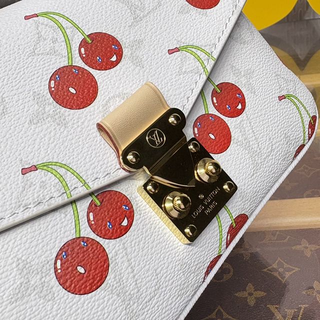 Louis vuitton original monogram canvas pochette metis east west M14231